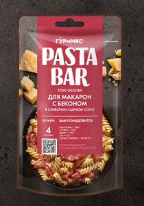 ГУРМИКС Соус основа д/приг.макарон с беконом в сливочно-сырном соусе 120г