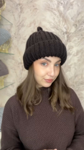 Шапка докерка с отворотом из шерсти мериноса ESW 25592