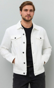 Куртка джинс F411-1257 white