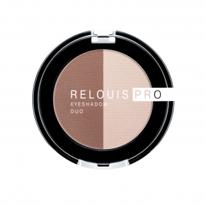 Тени для век PRO EYESHADOW DUO Relouis многоцветный тон:104 эффект стойкости
