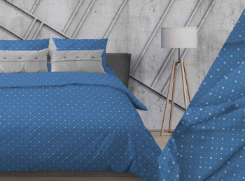 Ткань Голливуд синий Бязь 150 см