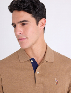 MULTI COLOR LOGO INTERLOCK POLO SHIRT