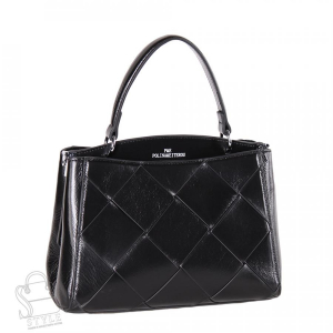 Сумка женская кожаная 1353Y black Polina&Eiterou/30  в Новосибирске