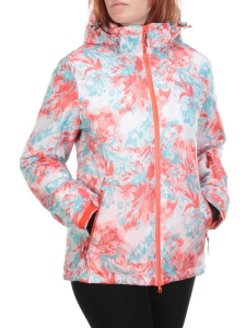 W1605-2 PINK PRINT Куртка горнолыжная женская ERUITOR (100 гр. холлофайбера)