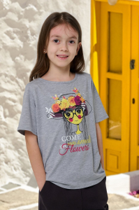 футболка для девочки Д 097/1-03 -50%