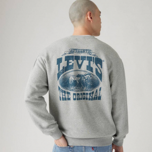 Relaxed Graphic Crewneck Sweatshirt