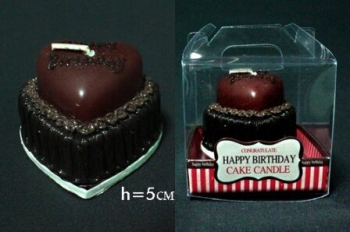 128-031 Свеча  Торт  в под.уп.(х48)Парафин