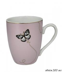 133-102 Кружка 320 мл Butterfly в под.уп.(х48)Фарфор