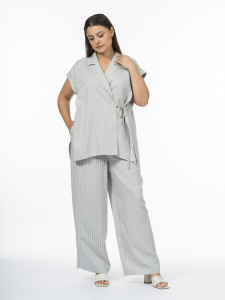 Блуза с функциональным запахом из вискозной ткани