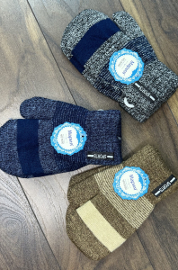 Варежки для мальчиков, двойные 5080 (цвета в ассортименте)