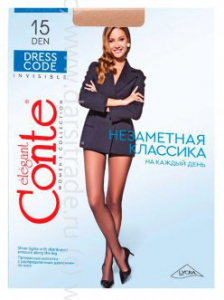 Колготки женские Dress Code 15 2-4 Conte Дроп [конверт]