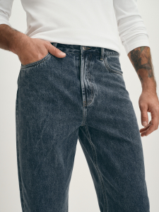 Джинсы 5 карманов с эффектом вываренной джинсы из хлопка