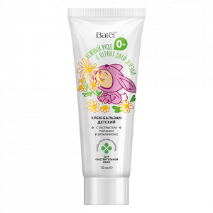 Крем-бальзам детский с экстрактом ромашки и витамином Е