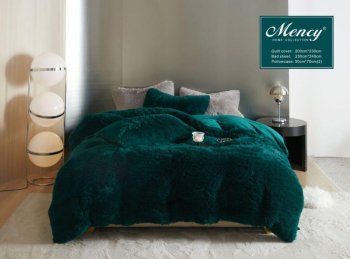 Меховой КПБ Mency Однотонный MMENO001