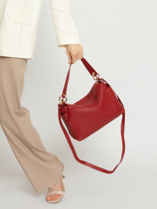 Женская кожаная сумка Richet 2933LG 263 Рубин