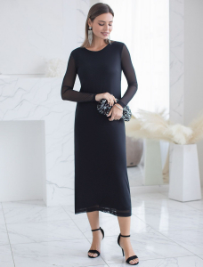 Платье из сетки с подкладкой