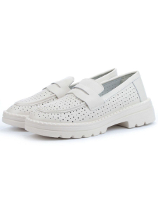 03-YD10-1D LT. BEIGE Лоферы женские (натуральная кожа)