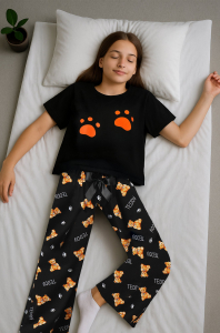 Хлопковая пижама для девочки Happyfox