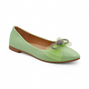 Женские балетки 6023-36 светло зеленые