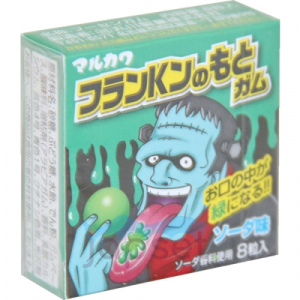 Marukawa Резинка жевательная, Франкенштейн, Зелёный Лимонад, 8 шт, 11,1 гр