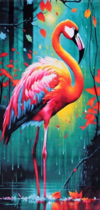 Пляжное полотенце велюр-махра 