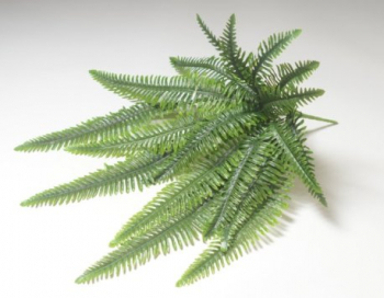 Искусственные цветы, Ветка зелени папоротник 18 листьев свисающий (1010237) зеленый