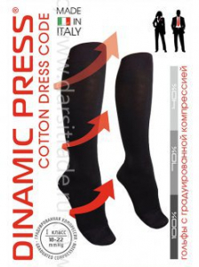 Гольфы компрессионные Dinamic Press Сotone Dress Code Opium Дроп