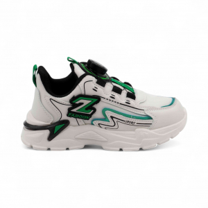 Кроссовки А7010-8 бело зеленые
