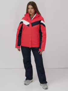 Горнолыжный костюм женский зимний УЦЕНКА розового цвета 02811R