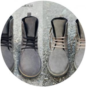 AB.Z. 27001/2 GRIS  С ДВОЙНЫМИ ШНУРКАМИ