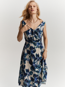 Платье с цветочным принтом