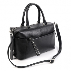 Женская кожаная сумка 1643-А Блек