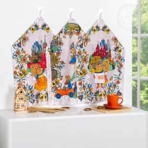 Набор полотенец из рогожки 