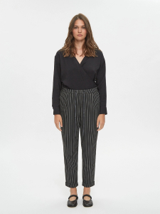 Укороченные брюки на резинке