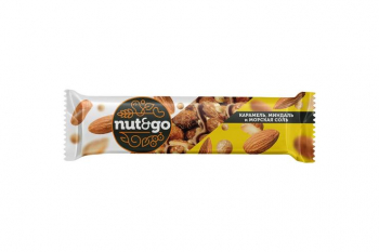 «Nut&Go», батончик миндальный, 34 г (упаковка 18 шт)