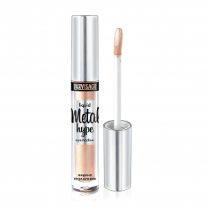 Тени для век жидкие Metal Hype LUXVISAGE бежевый 1 искристое шампанское  металлического сияния