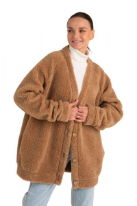 Кардиган ДЛИННЫЙ ТЕДДИ цвет Кемел