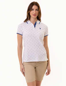 DOT PRINT PIQUE POLO SHIRT