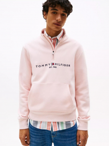 Embroidered Tommy Logo Quarter-Zip