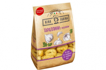 «Nina Farina», тараллини  с чесноком, 180 г