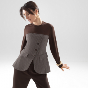 Свитшот комбинированный, Вкус победы (brown)