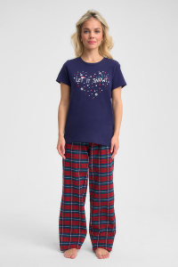 Набор: брюки жен и фуфайка(футболка) Selly F цветной Pajamas, 0420243011