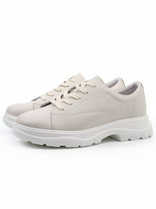 03-YD138-2 LT. BEIGE Полуботинки спортивные женские (натуральная кожа)