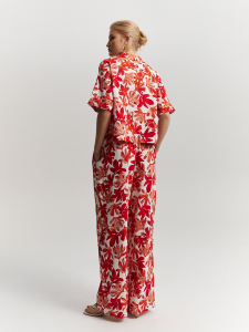 Брюки с флористическим принтом