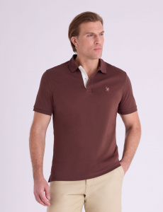 MULTI COLOR LOGO INTERLOCK POLO SHIRT