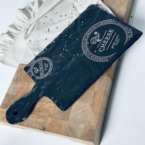 232-026 Сервировочная доска/блюдо 37,5см для сыра BLACKWOOD  в под.уп.(х16)Фарфор