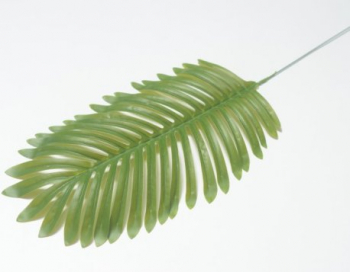 Искусственные цветы, Ветка - лист пальма большой для венка (1010237) темно-зеленый