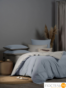 SleepiX ЮКО голуб/сер КПБ 145х205-2/230х250-1/50х70-2/70х70-2, 7 пр., 60%полимодал, 40%бамб. волокно