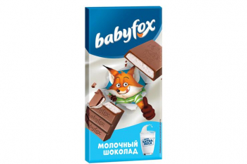 «BabyFox», молочный шоколад, 90 г