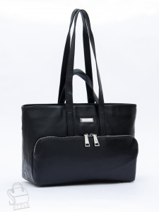 Сумка женская кожаная 1015C black Polina&Eiterou